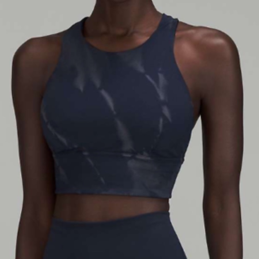 Lululemon Navy Marble Sports Bra